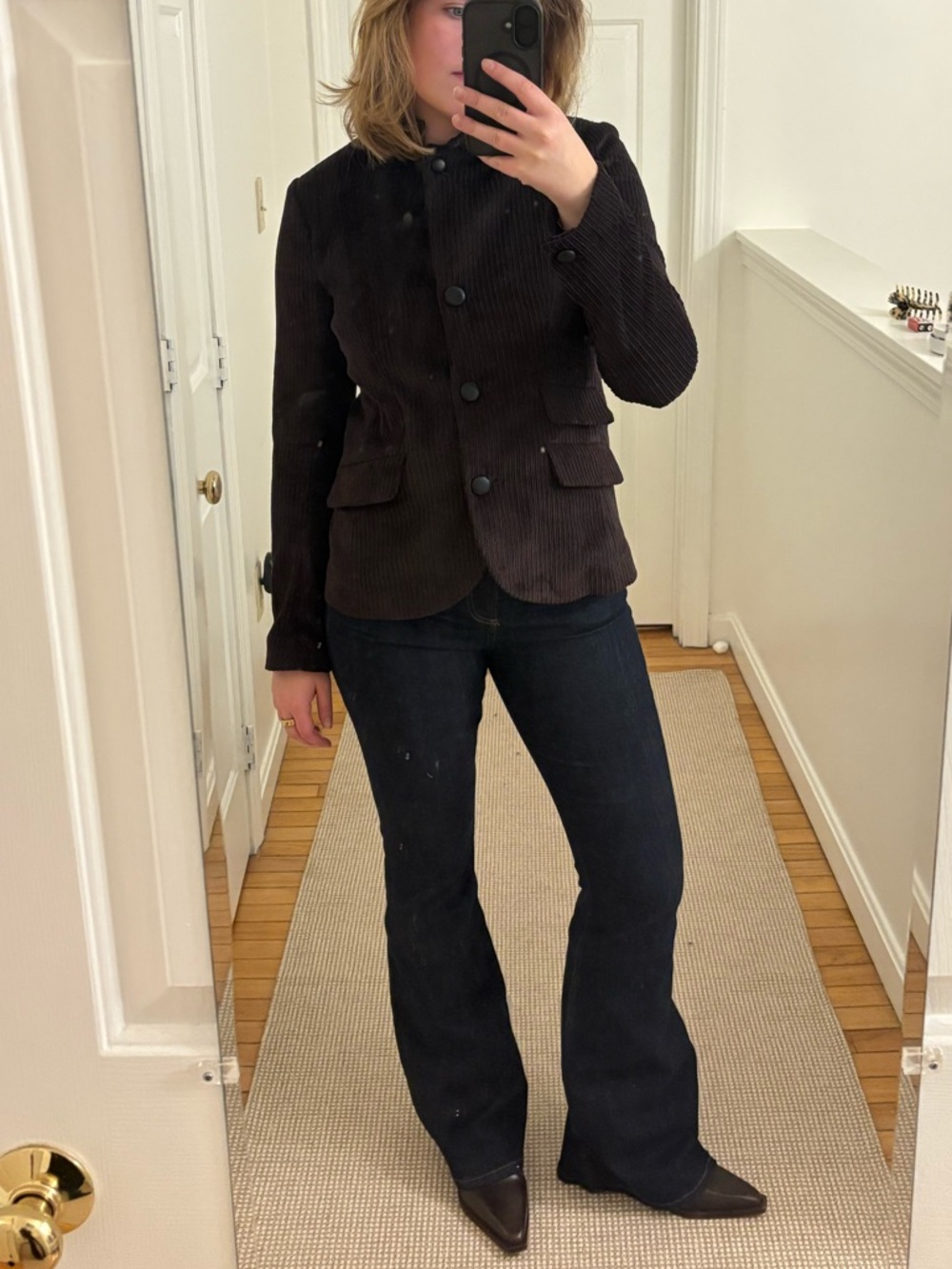 Rag and Bone Slade Corduroy Blazer Brown Size 4
